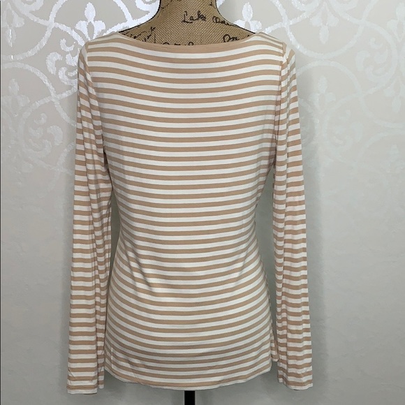 WHITE HOUSE BLACK MARKET MEDIUM STRIPED TOP - Picture 5 of 7